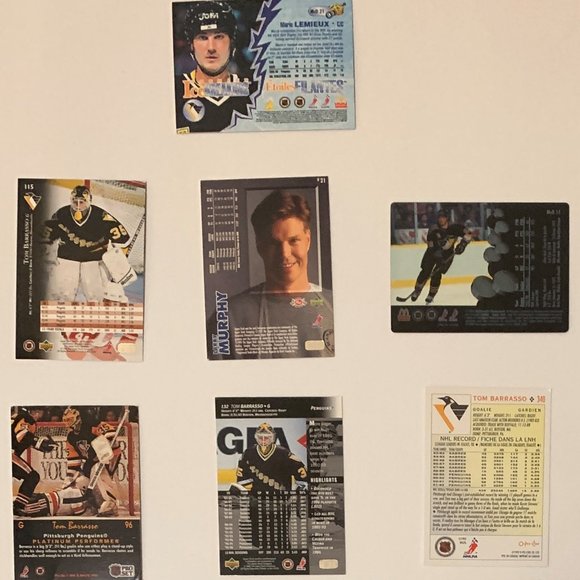 Pittsburgh Penguins Vintage NHL Hockey Cards - Lot of 22 w/ Lemieux , Jagr - Picture 7 of 11